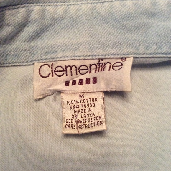 Vintage acid washed denim shirt - Picture 5 of 5